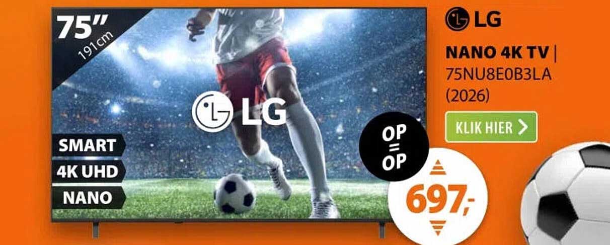 LG NANO 4K TV 75NU8E0B3LA (2026)