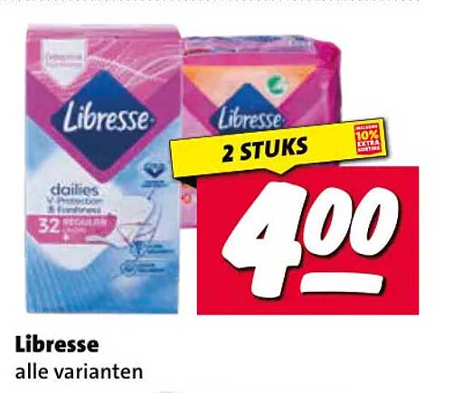 Libresse alle varianten 2 STUKS