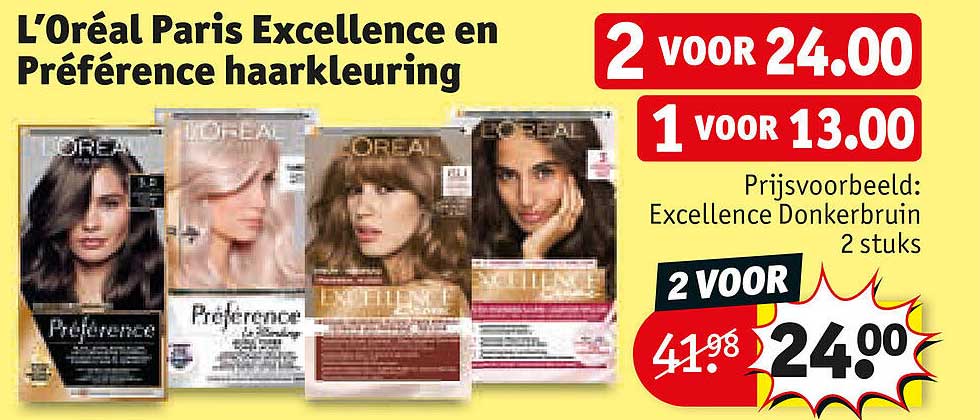 L’Oréal Paris Excellence en Préference haarkleuring
