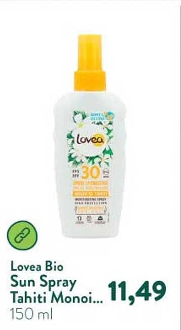 Lovea Bio Sun Spray Tahiti Monoi...