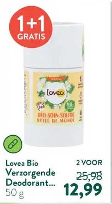 Lovea Bio Verzorgende Deodorant... 1+1 GRATIS