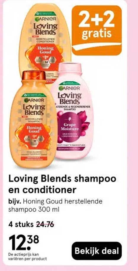 Loving Blends shampoo en conditioner 2+2 gratis
