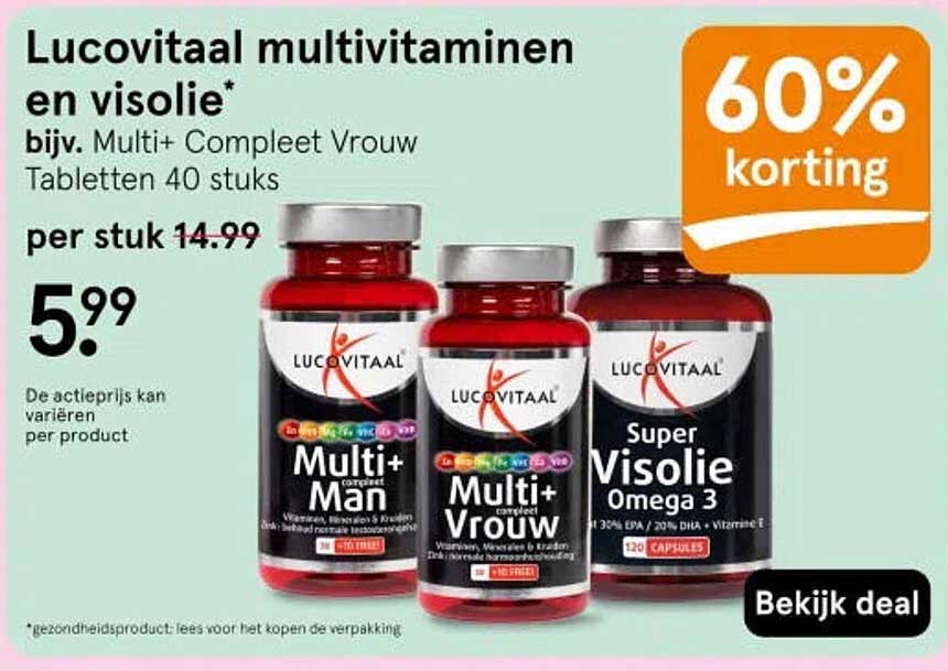 Lucovitaal multivitaminen en visolie*
