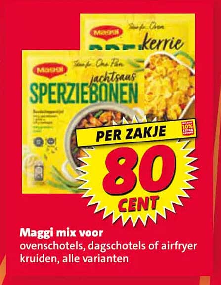 Maggi mix voor ovenschotels, dagschotels of airfryer kruiden, alle varianten