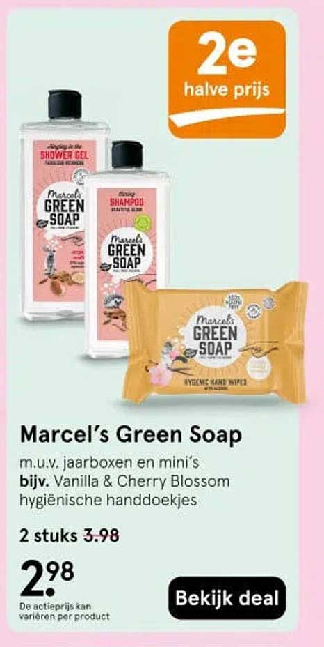 Marcel’s Green Soap 2e halve prijs