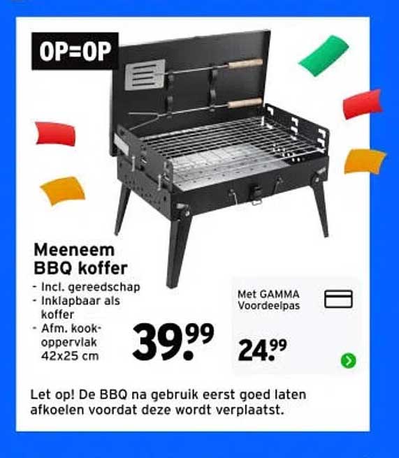 Meeneem BBQ koffer OP=OP