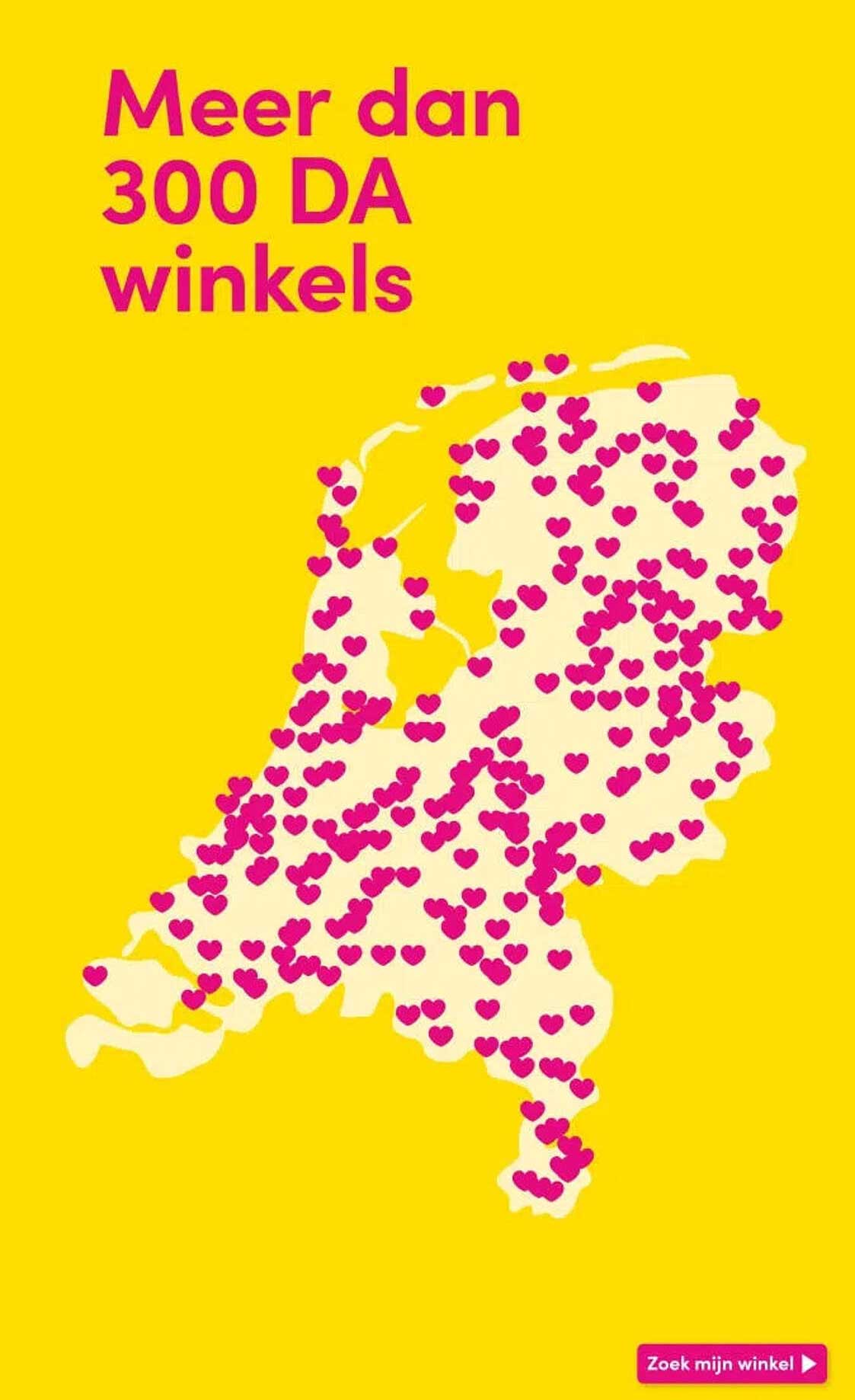 Meer dan 300 DA winkels