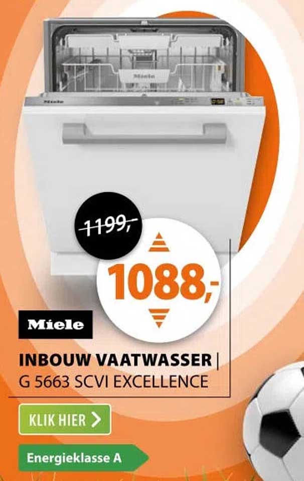 Miele inbouw vaatwasser G 5663 SCVi Excellence