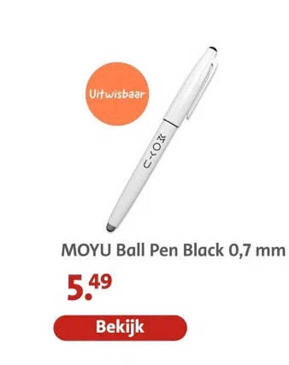 MOYU Ball Pen Black 0,7 mm