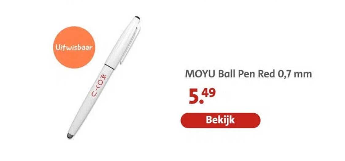 MOYU Ball Pen Red 0,7 mm