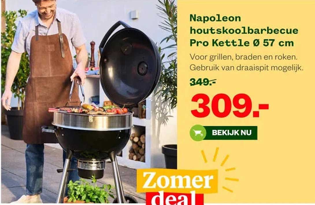 Napoleon houtskoolbarbecue Pro Kettle Ø 57 cm