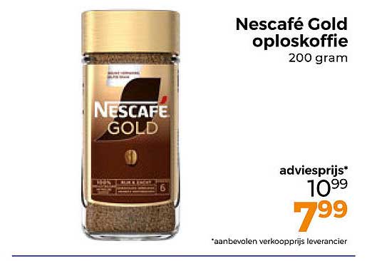Nescafé Gold oploskoffie 200 gram