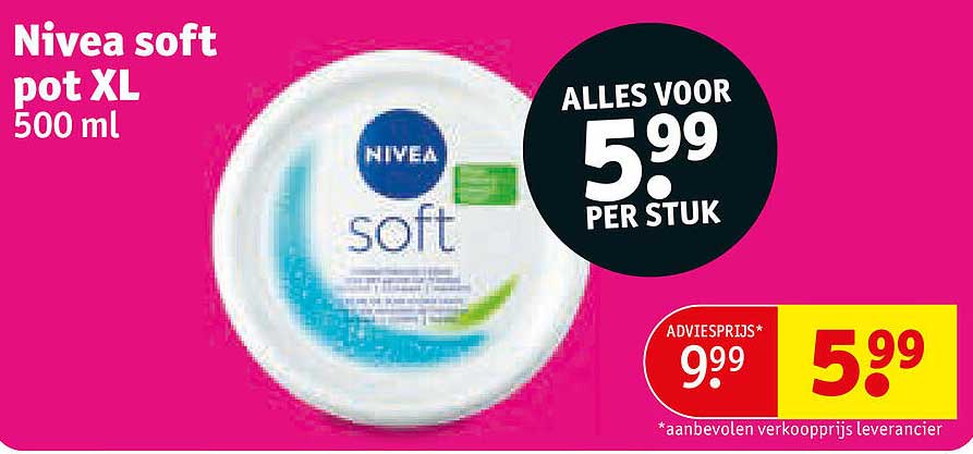 Nivea soft pot XL 500 ml