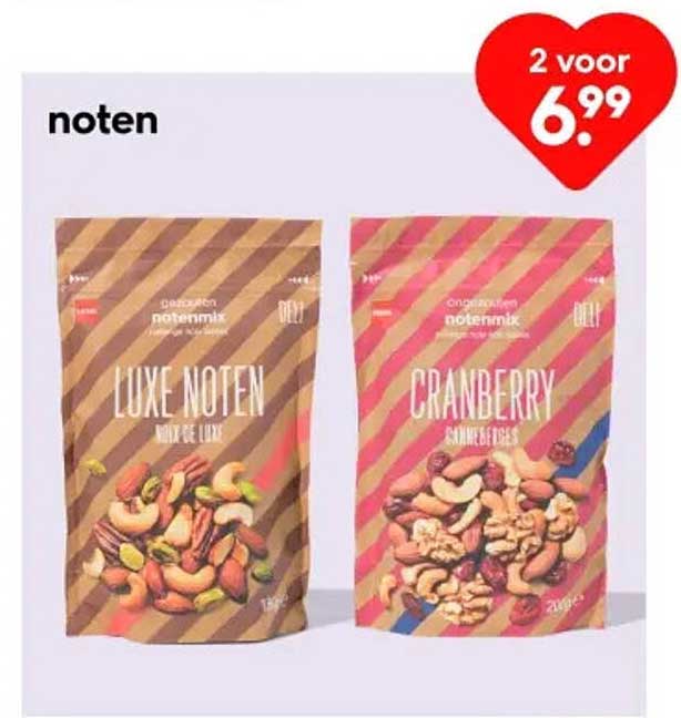 noten 2 voor 6,99