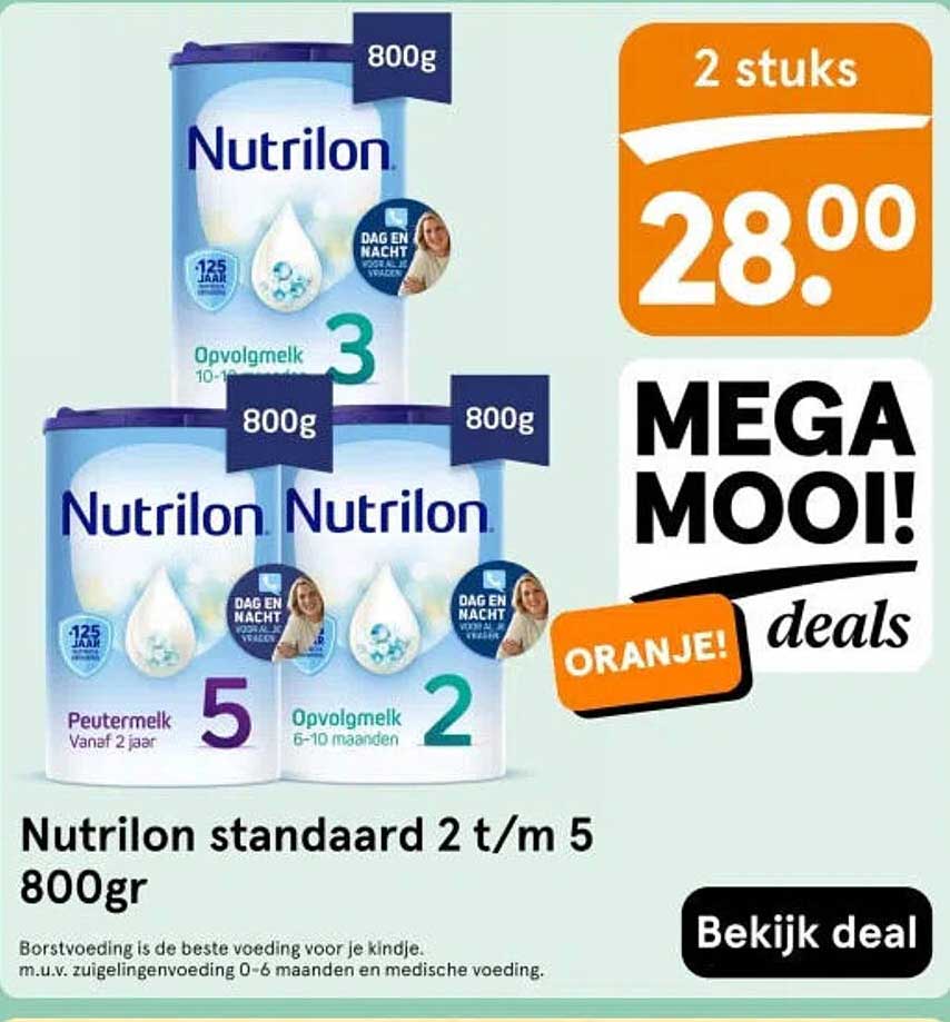 Nutrilon standaard 2 t/m 5 800gr