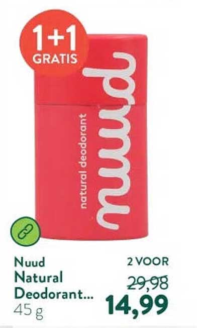Nuud Natural Deodorant... 1+1 GRATIS