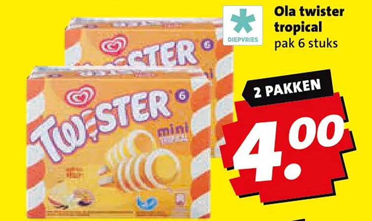 Ola twister tropical pak 6 stuks 2 pakken