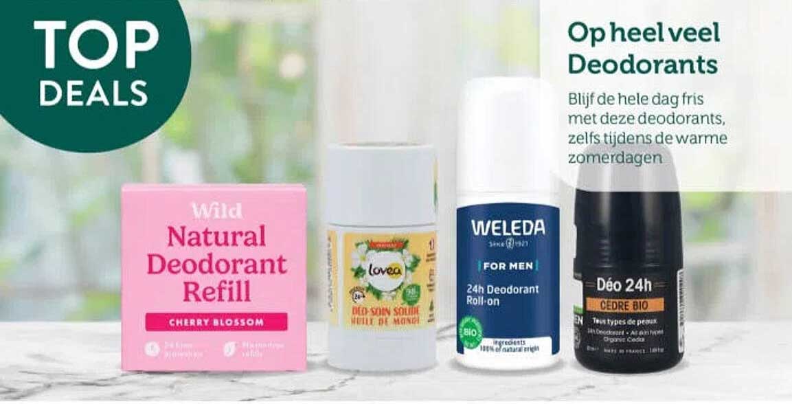 Op heel veel Deodorants