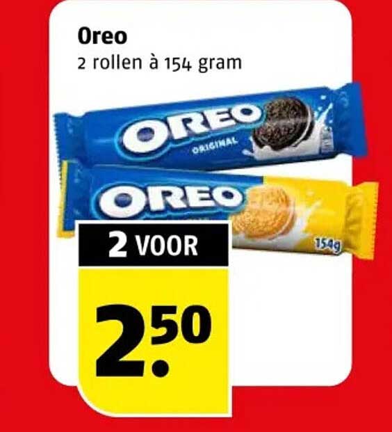 Oreo 2 rollen à 154 gram 2 voor