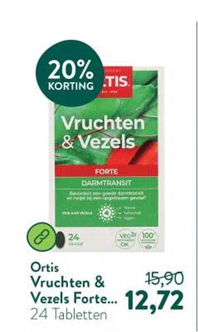 Ortis Vruchten & Vezels Forte... 20% KORTING
