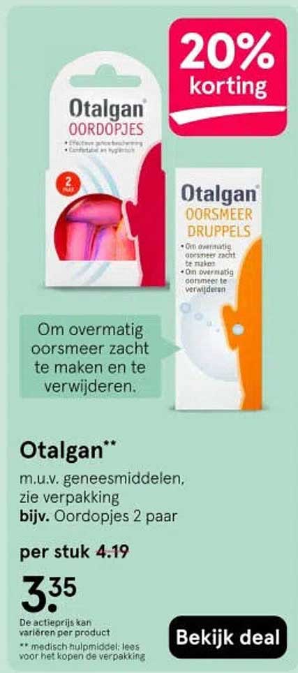 Otalgan** 20% korting