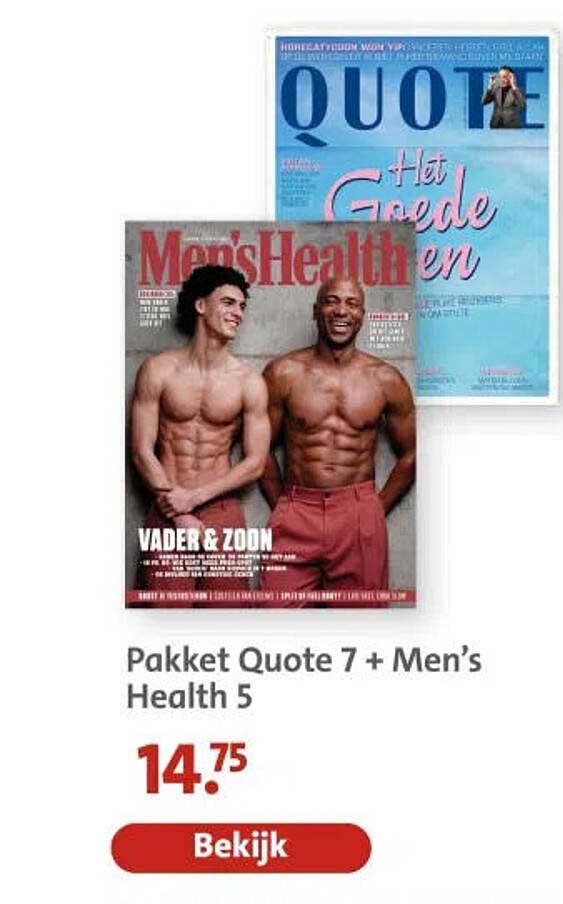 Pakket Quote 7 + Men’s Health 5
