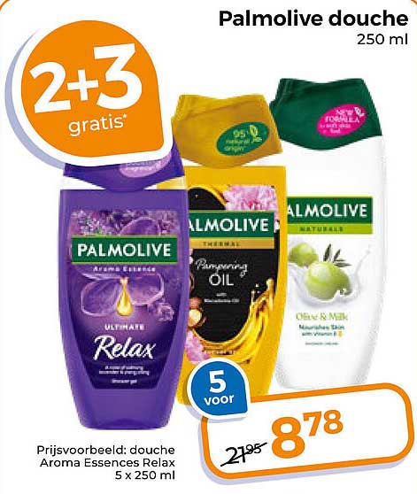 Palmolive douche 250 ml 2+3 gratis