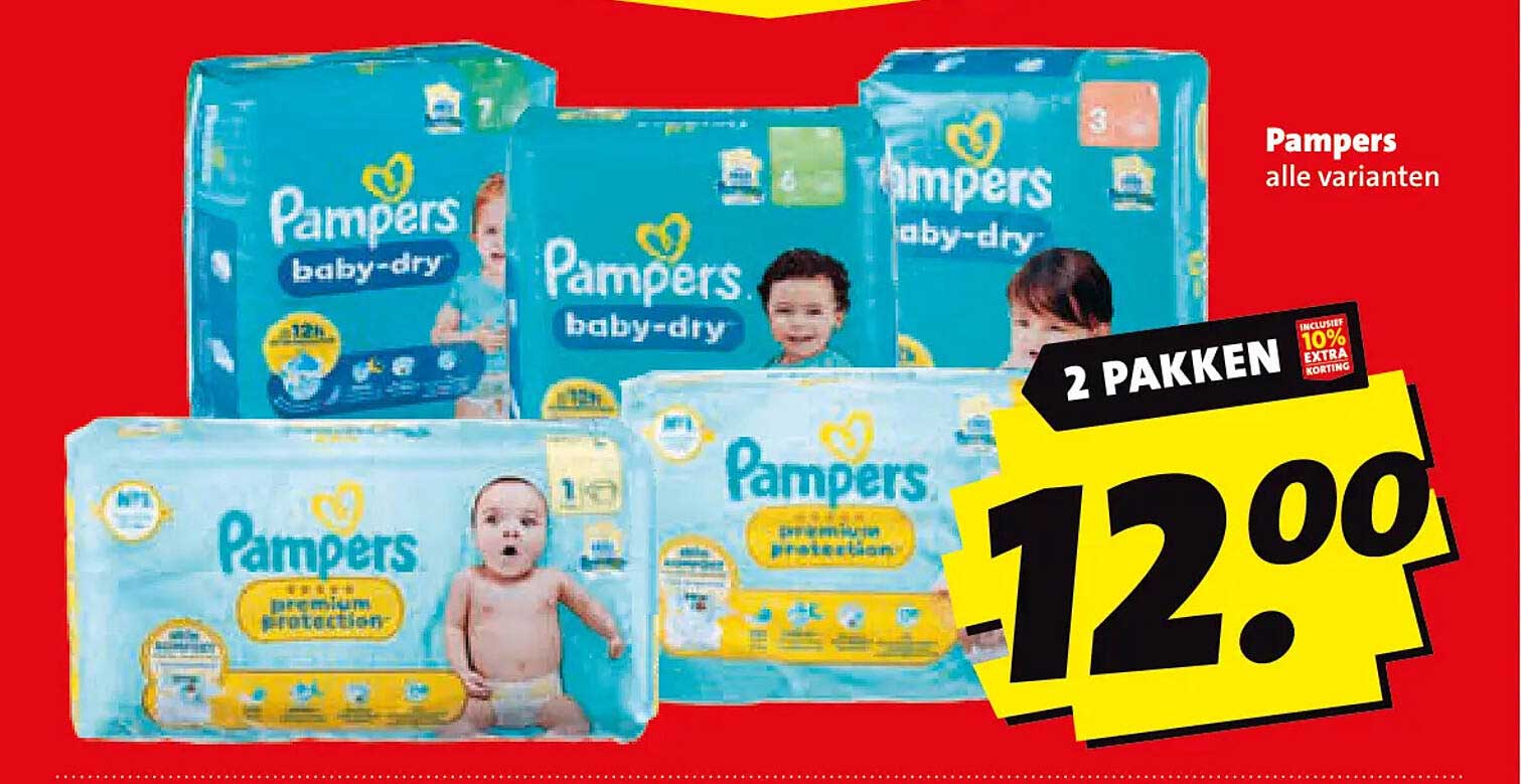 Pampers alle varianten 2 PAKKEN