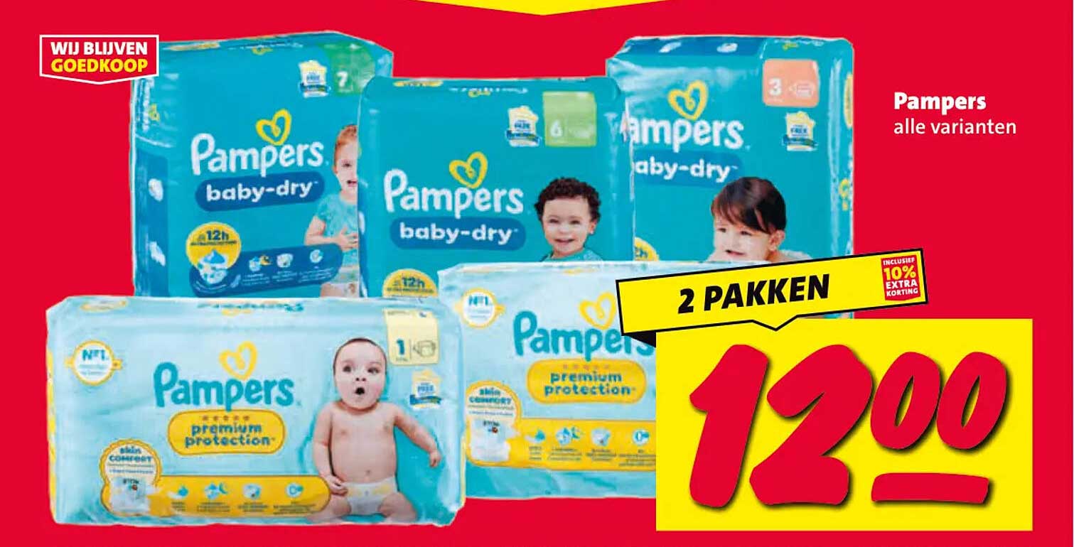 Pampers alle varianten 2 pakken