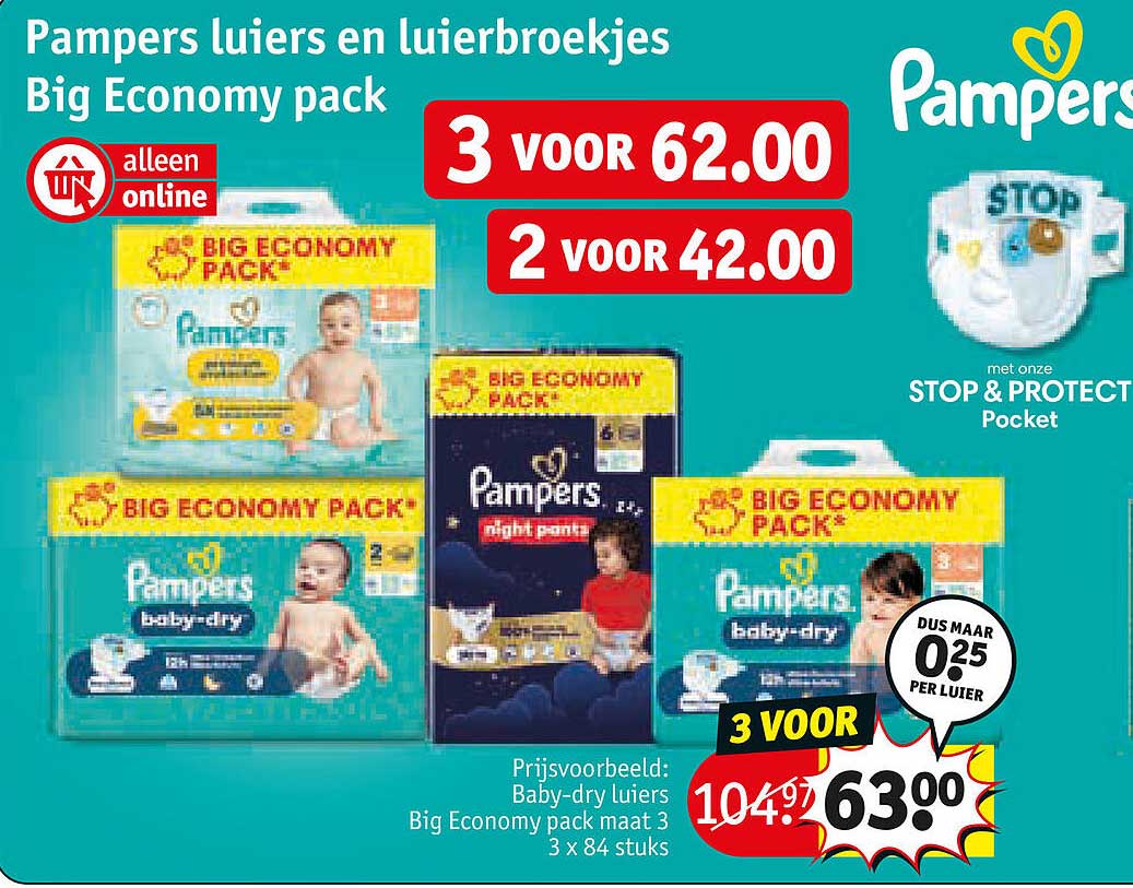 Pampers luiers en luierbroekjes Big Economy pack