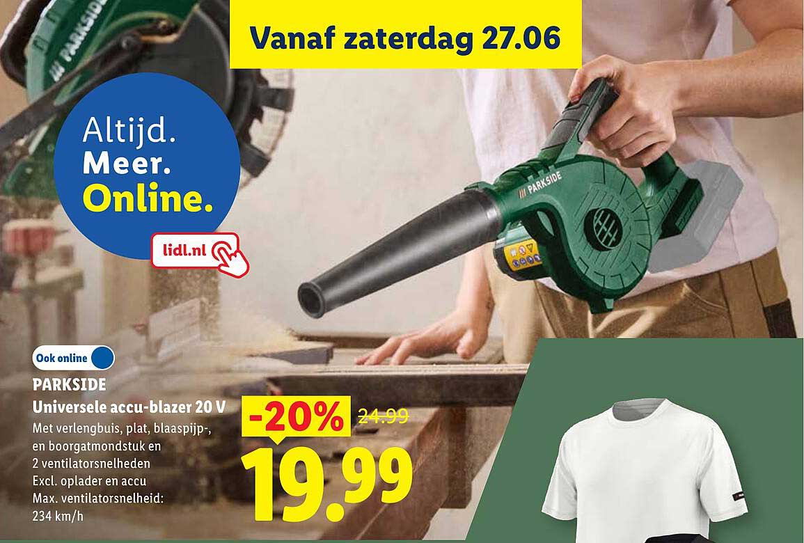 PARKSIDE Universele accu-blazer 20 V -20%