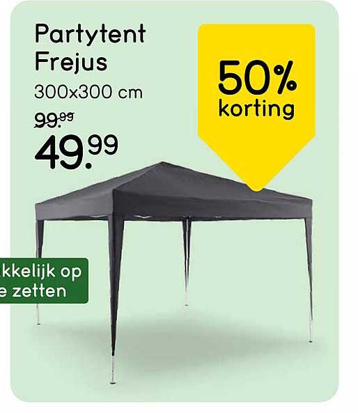 Partytent Frejus 300x300 cm 50% korting
