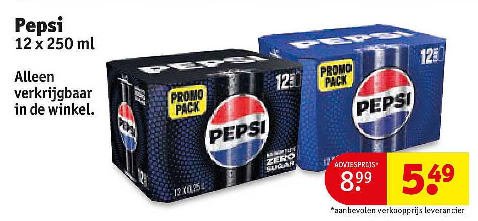 Pepsi 12 x 250 ml