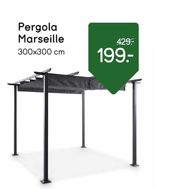 Pergola Marseille 300x300 cm