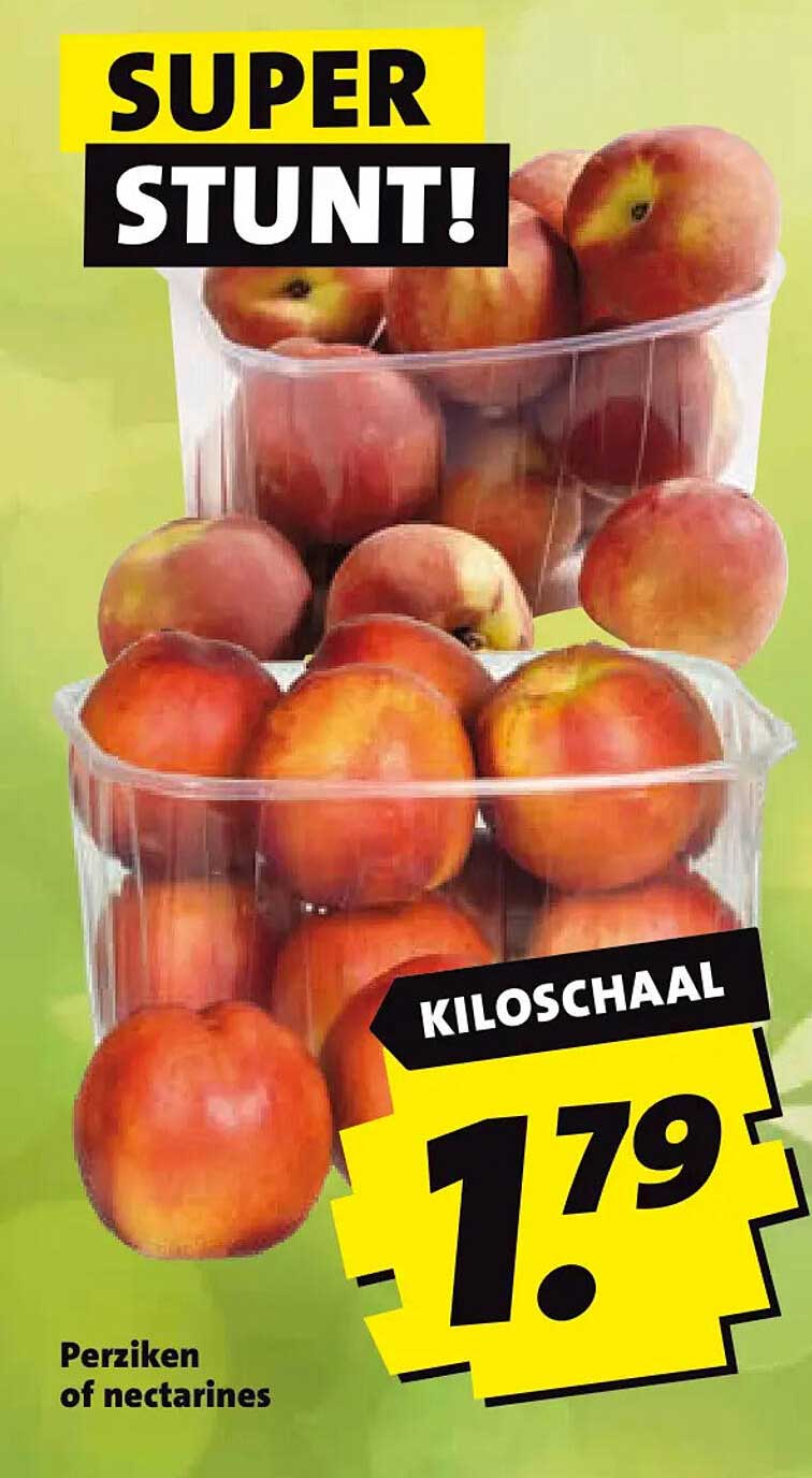 Perziken of nectarines KILOSCHAAL