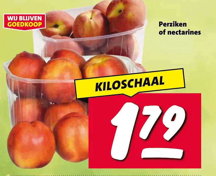 Perziken of nectarines KILOSCHAAL