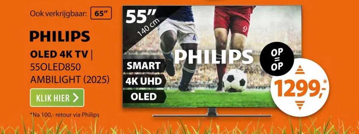 PHILIPS OLED 4K TV | 550OLED850 AMBILIGHT (2025)