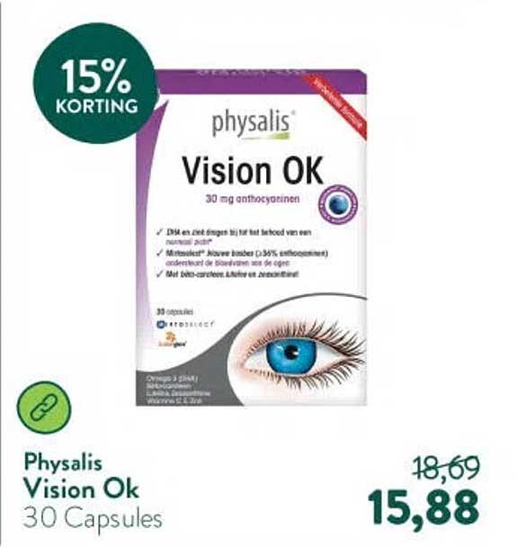 Physalis Vision Ok 30 Capsules 15% KORTING