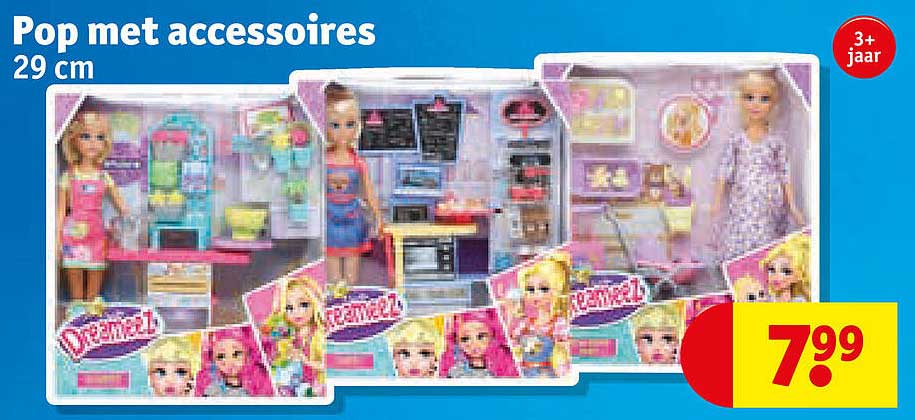 Pop met accessoires 29 cm