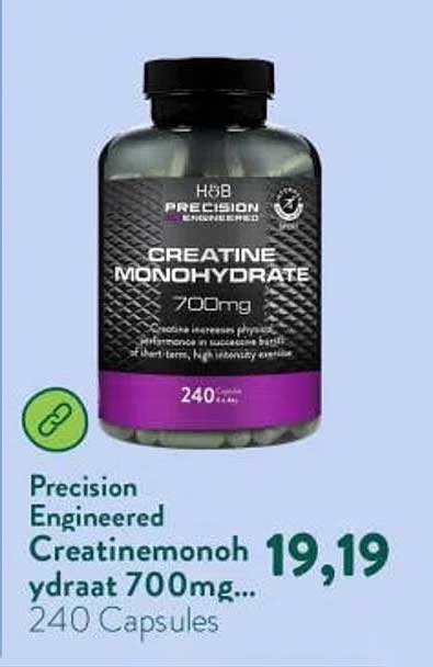 Precision Engineered Creatinemonohydraat 700mg... 240 Capsules