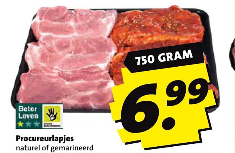 Procureurlapjes naturel of gemarineerd