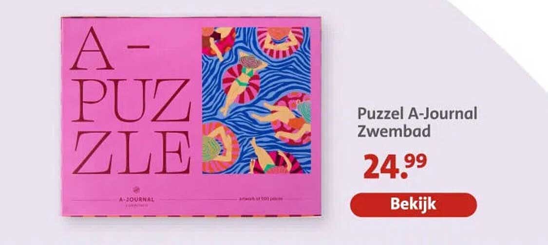 Puzzel A-Journal Zwembad
