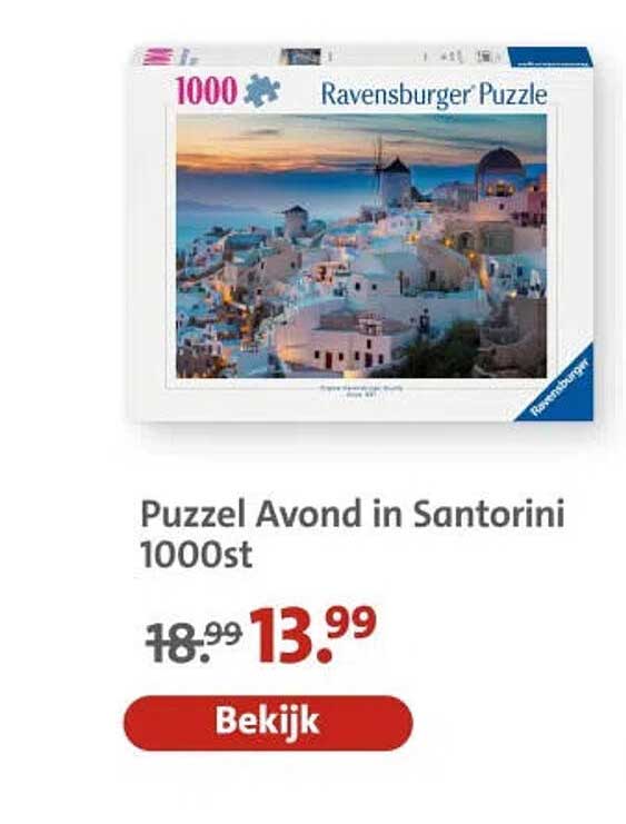 Puzzel Avond in Santorini 1000st
