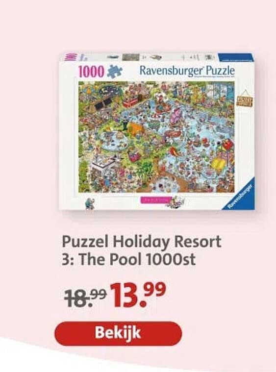 Puzzel Holiday Resort 3: The Pool 1000st