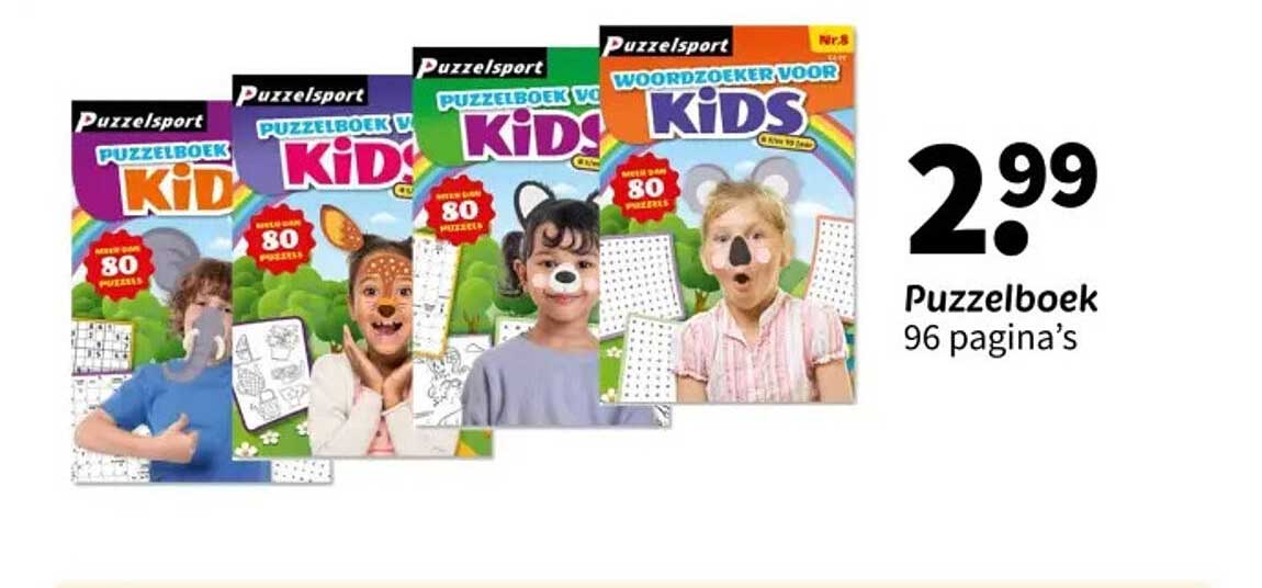 Puzzelboek 96 pagina's