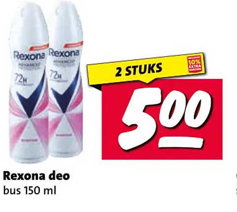 Rexona deo bus 150 ml 2 STUKS