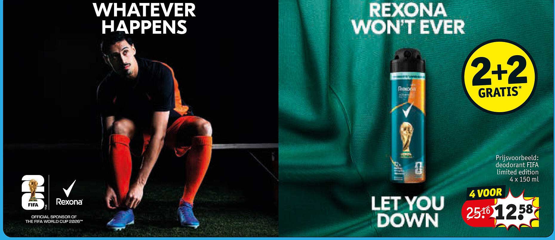 Rexona FIFA limited edition 2+2 gratis