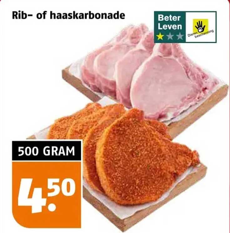 Rib- of haaskarbonade