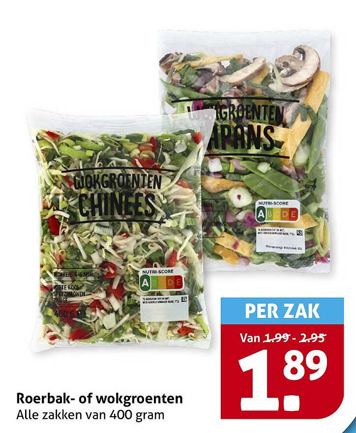 Roerbak- of wokgroenten