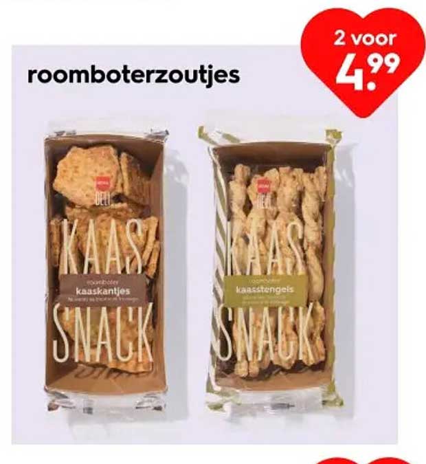 roomboterzoutjes 2 voor 4,99